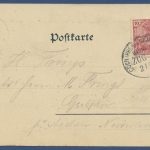 Gruß aus der Eifel Daun Panorama, gelaufen 1901 mit Bahnpost (AK877)