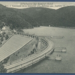 Urfttalsperre bei Gemünd Eifel Sperrmauer, gelaufen 1910 (AK879)