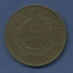 Frankreich 10 Centimes 1870 A, Marianne, KM 815.1 fast st (m3345)