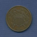 USA 2 Cents Shield 1864, KM 94 sehr schön (m3346)