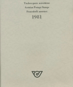 Österreich 1981 Jahresmappe der Post mit allen Ausgaben postfrisch (SG21426)
