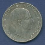 Jugoslawien 50 Dinara 1938, Silber, Petar II., KM 24 ss (m3581)