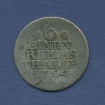 Preußen 1/6 Reichstaler 1764 A, Friedrich II., s/ss (m3595)