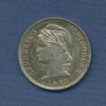 Portugal 10 Centavos 1915, Kopf der Freiheit, KM 563 vz/st (m3601)