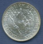 Vatikan 1000 Lire 1989, Papst Johannes Paul II., Silber, KM 219 vz/st (m3580)