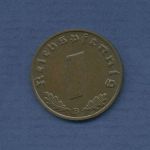 Deutsches Reich 1 Reichspfennig 1939 B, J 361 fast st (m3661)