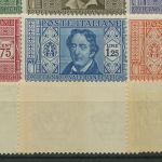 Italien 1932 Dante-Gesellschaft Dichter Schriftsteller 373/84 postfrisch, Fehler