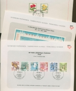 Schweiz 1983/95 seltene Ausstellungskarten mit SST, 70 verschiedene (XL12791)