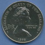 Neuseeland 1 Dollar 1978, Parlamentsgebäude KM 47 vz (m5211)