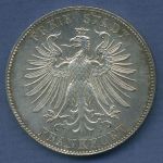 Frankfurt Stadt Taler 1859 Schillers 100. Geburtstag, J 50 vz/st (m3863)