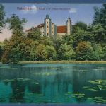 Glauchau Schloß mit Hammerteich, gelaufen 1921 (AK4524)
