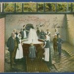 Bad Orb Inneres der Philipps-Quelle, gelaufen1924, Mängel (AK4502)