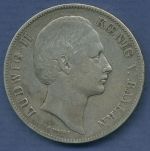 Bayern Vereinstaler 1865, Ludwig II., J 101 ss (m3877)