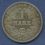 Deutsches Reich 1 Mark Kursmünze 1903 J, J 17 ss+ (3840)