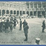 Lüttich Hof des Justizpalastes Automobile, gelaufen 1915 als Feldpost (AK4601)