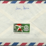 Burundi 1983 WWF Naturschutz Tiere 1597, 1600/02, 1604 auf Brief (T13125)