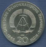DDR 20 Mark 1966 Gottfried Wilhelm Leibniz, J 1518 vz (m3985)