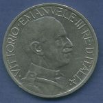 Italien 2 Lire 1923 R, Vittorio Emanuele III., KM 63 ss kl. Randfehler (m6064)