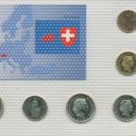 Schweiz 1975/2003 Kursmünzen 1 Rappen - 1 Franken im Blister, st (m5350)