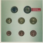 Österreich KMS 2012, 1 Cent - 2 Euro Gedenkmünze im Originalfolder, st, (m5384)