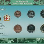 Jamaika 1996/2006 Kursmünzen 10 Cent - 20 Dollar im Blister, st, (m5462)
