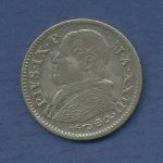 Italien Kirchenstaat 10 Soldi 1868 R, Pius IX. KM 1376, vz (m6106)