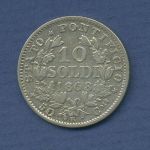 Italien Kirchenstaat 10 Soldi 1868 R, Pius IX. KM 1376, vz (m6106)