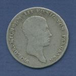 Preußen 1/6 Taler 1817 D, Friedrich Wilhelm III. J 31 ss (m6123)