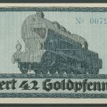 Kassel Henschel 42 Goldpfennig 1923, Brendel 93 kassenfrisch (K796)