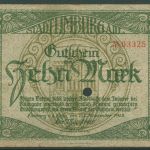 Limburg a.d. Lahn 10 Mark 1918, Geiger 320.02 entwertet (K809)