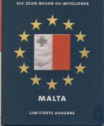 Malta 1998/2004 Kursmünzen 1 Cent - 1 Lira + Medaille im Blister, st (m5528)