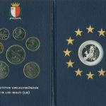Malta 1998/2004 Kursmünzen 1 Cent - 1 Lira + Medaille im Blister, st (m5528)