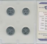 Moldawien 2000/2006 Kursmünzen 1 - 50 Bani im Blister, st (m5531)