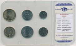 Indien 1988/2003 Kursmünzen 10 Paise - 5 Rupees im Blister, st (m4037)
