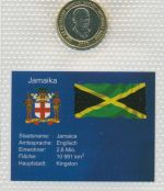 Jamaika 2000 Marcus Garvey 20 Dollar, KM182, im Blister, st, (m5564)