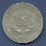 DDR 10 Mark 1966 Karl Friedrich Schinkel, J 1517 vz/ss+ (m6133)