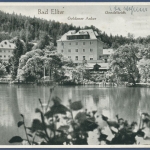 Bad Elster Goldener Anker am Louisa-Teich, gelaufen 1933 (AK938)