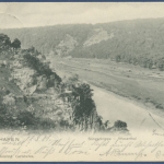 Carlshafen Sängerklippe Wesertal, gelaufen 1901 (AK971)