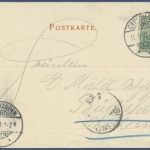 Carlshafen Sängerklippe Wesertal, gelaufen 1901 (AK971)