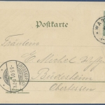 Eisenach Gruss von der Wartburg Festsaal Burg-Kapelle, gelaufen 1901 (AK972)