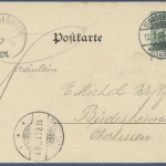 Straßburg Hauptrestauration in der Orangerie, gelaufen 1901 (AK973)