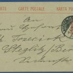 Oberschlesien 1920 Postkarte P 1 gebraucht, KREUZBURG nach Berlin (X40565)