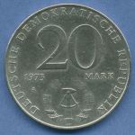 DDR 20 Mark 1973 Otto Grotewohl, J 1548 vz/st (m2898)