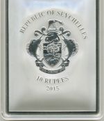 Seychellen 10 Rupees 2015 Sixtinische Madonna, farbig, in Kapsel (m5728)