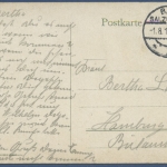 Porta Westfalica Wittekindsberg und Kettenbrücke, gelaufen 1914 (AK1005)