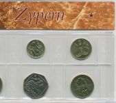 Zypern 2002/2004 Kursmünzen 1 - 50 Cents, st (m5775)