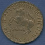 Westfalen 10 Mark 1921 Bronze, Freiherr v. Stein, J N13 ss-vz (m6202)