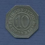 Schwarzburg-Sondershausen 10 Pfennig o. J. Wappen, J N7 vz (m6201)