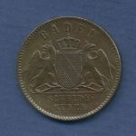 Baden Großherzogtum Kreuzer 1859, Friedrich I., J. 81 fast vz (m6217)