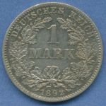 Deutsches Reich 1 Mark Kursmünze 1892 F, J 17 vz (m5812)